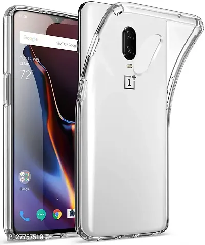 RichCell Soft Silicone|Perfect Fitting Hybrid Edge to Edge Side Protection Transparent Back Cover for OnePlus 7-thumb0