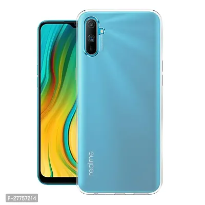 RichCell Soft Silicone|Perfect Fitting Hybrid Edge to Edge Side Protection Transparent Back Cover for Realme C3-thumb2