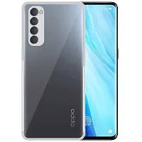 RichCell Soft Silicone|Perfect Fitting Hybrid Edge to Edge Side Protection Transparent Back Cover for Oppo Reno 4 Pro-thumb1