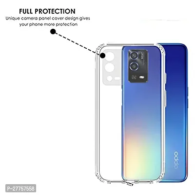 RichCell Soft Silicone|Perfect Fitting Hybrid Edge to Edge Side Protection Transparent Back Cover for Oppo A55-thumb4