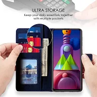 Rich Cell Shockproof Vintage Flip Back Cover For Realme C35 - Blue-thumb1