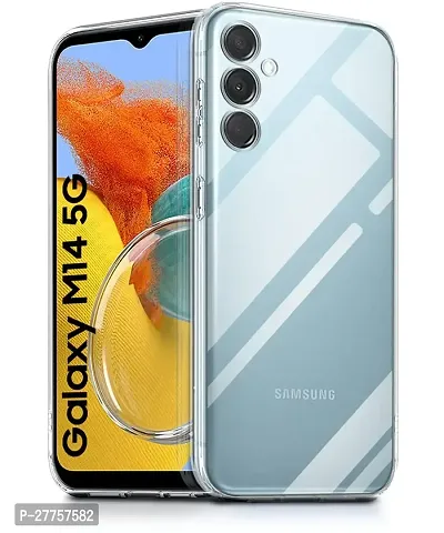 RichCell Soft Silicone|Perfect Fitting Hybrid Edge to Edge Side Protection Transparent Back Cover for Samsung M14 5G-thumb0