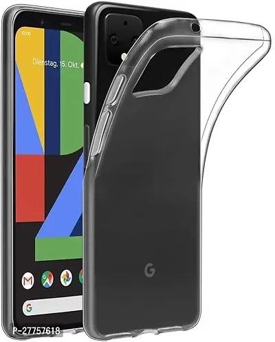 RichCell Ultra-Hybrid Crystal Clear| Shockproof Design | Camera Protection Bump | Soft Clear Back | Bumper Case Cover for Google Pixel 4 - Transparent-thumb0
