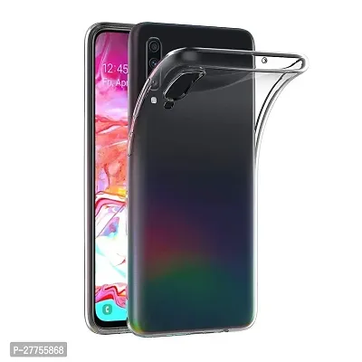 RichCell Soft Silicone|Perfect Fitting Hybrid Edge to Edge Side Protection Transparent Back Cover for Samsung A70|A70s-thumb0