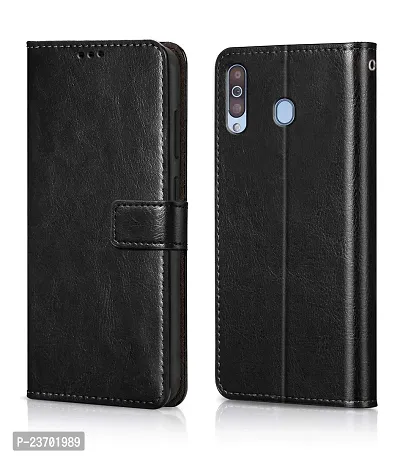 Rich Cell Shockproof Vintage Flip Back Cover For Asus Zenfon Max Pro M2 Black