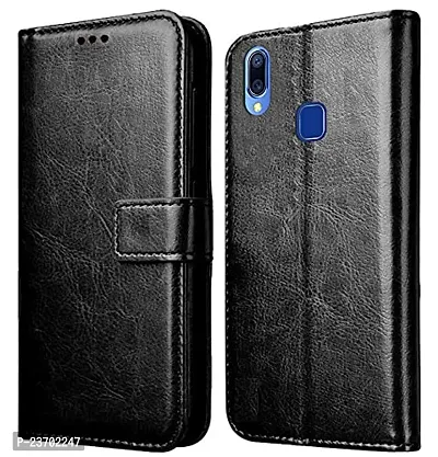 Rich Cell Shockproof Vintage Flip Back Cover For Asus Zenfon Max Pro M2 Black-thumb0