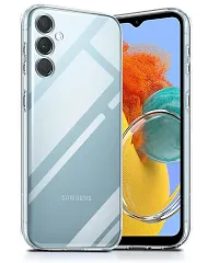 RichCell Soft Silicone|Perfect Fitting Hybrid Edge to Edge Side Protection Transparent Back Cover for Samsung M14 5G-thumb1