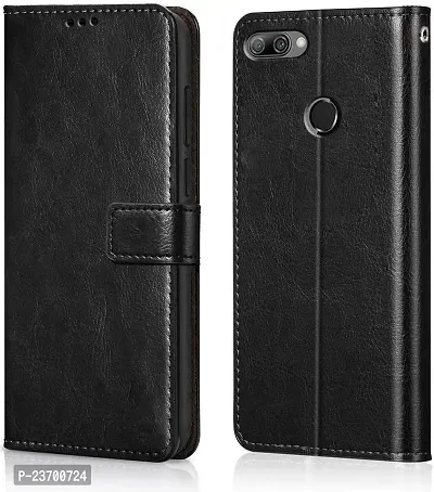 Rich Cell Shockproof Vintage Flip Back Cover For Asus Zenfon Max Pro M2 Black-thumb0