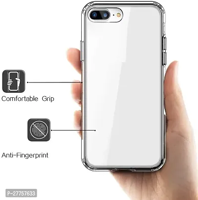 RichCell Soft Silicone|Perfect Fitting Hybrid Edge to Edge Side Protection Transparent Back Cover for iPhone 7Plus|iPhone 8 Plus-thumb2