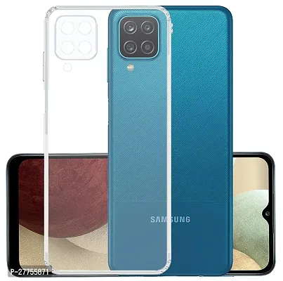 RichCell Soft Silicone|Perfect Fitting Hybrid Edge to Edge Side Protection Transparent Back Cover for Samsung F62