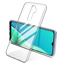 RichCell Soft Silicone|Perfect Fitting Hybrid Edge to Edge Side Protection Transparent Back Cover for Oppo A9 2020-thumb1