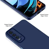 Cute Click Soft Silicone Slim Matte Liquid Silicone TPU | Shockproof Slim Back Cover Case for Mi 9 Power  - Blue-thumb3