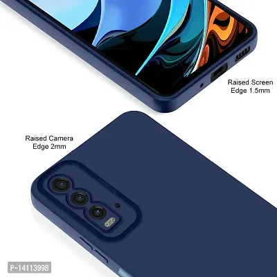 Cute Click Soft Silicone Slim Matte Liquid Silicone TPU | Shockproof Slim Back Cover Case for Mi 9 Power  - Blue-thumb4