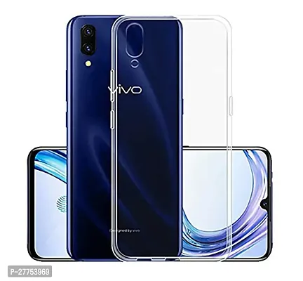 Rich Cell Soft Silicone|Perfect Fitting Hybrid Edge to Edge Side Protection Transparent Back Cover for Vivo Y91i