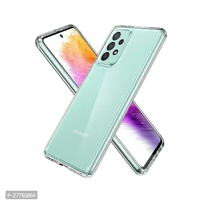 RichCell Soft Silicone|Perfect Fitting Hybrid Edge to Edge Side Protection Transparent Back Cover for Samsung A52-thumb0