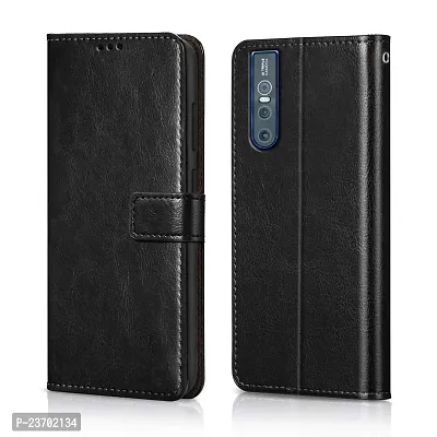 Rich Cell Shockproof Vintage Flip Back Cover For Asus Zenfon Max Pro M2 Black-thumb0