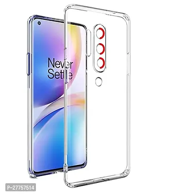 RichCell Soft Silicone|Perfect Fitting Hybrid Edge to Edge Side Protection Transparent Back Cover for OnePlus 8 Pro