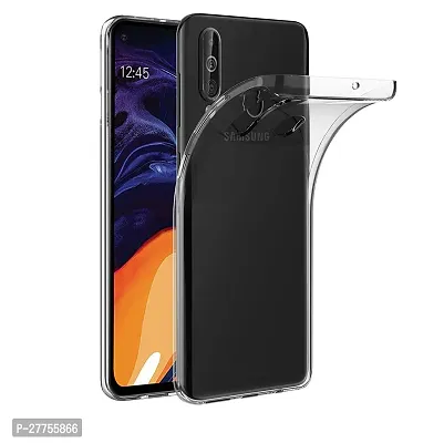 RichCell Soft Silicone|Perfect Fitting Hybrid Edge to Edge Side Protection Transparent Back Cover for Samsung A60-thumb0