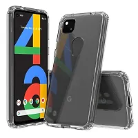 RichCell Ultra-Hybrid Crystal Clear| Shockproof Design | Camera Protection Bump | Soft Clear Back | Bumper Case Cover for Google Pixel 4A - Transparent-thumb2
