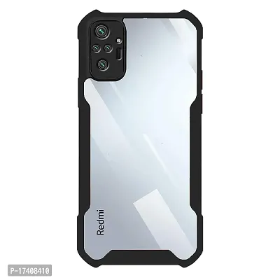 Rich Cell Shockproof Crystal Clear Eagle Back Cover With 360 Protection for Redmi Note 10 Pro Max - Black-thumb0