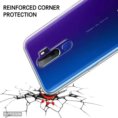 RichCell Soft Silicone|Perfect Fitting Hybrid Edge to Edge Side Protection Transparent Back Cover for Oppo A9 2020-thumb5