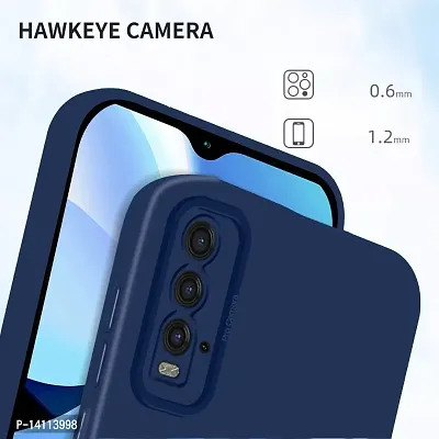 Cute Click Soft Silicone Slim Matte Liquid Silicone TPU | Shockproof Slim Back Cover Case for Mi 9 Power  - Blue-thumb2