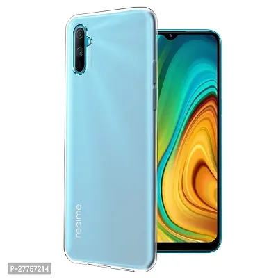 RichCell Soft Silicone|Perfect Fitting Hybrid Edge to Edge Side Protection Transparent Back Cover for Realme C3-thumb3