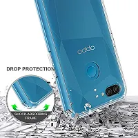 RichCell Soft Silicone|Perfect Fitting Hybrid Edge to Edge Side Protection Transparent Back Cover for Oppo F9 Pro-thumb4