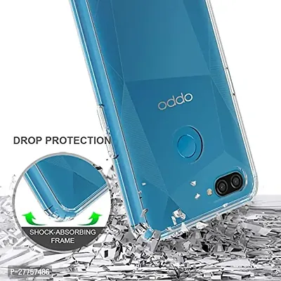 RichCell Soft Silicone|Perfect Fitting Hybrid Edge to Edge Side Protection Transparent Back Cover for Oppo F9 Pro-thumb5