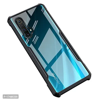 Rich Cell Shockproof Crystal Clear Eagle Back Cover With 360 Protection for Realme X3 - Black-thumb0