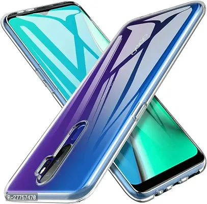 RichCell Soft Silicone|Perfect Fitting Hybrid Edge to Edge Side Protection Transparent Back Cover for Oppo A9 2020-thumb0