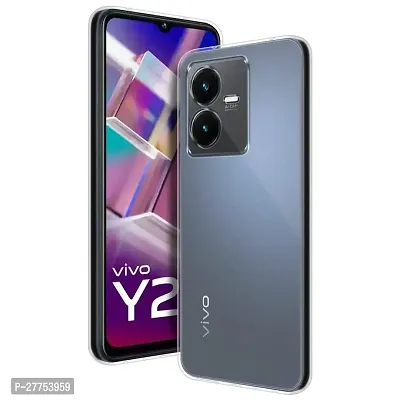 Rich Cell Soft Silicone|Perfect Fitting Hybrid Edge to Edge Side Protection Transparent Back Cover for Vivo Y22-thumb0