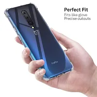 RichCell Soft Silicone|Perfect Fitting Hybrid Edge to Edge Side Protection Transparent Back Cover for OnePlus 7 Pro-thumb1