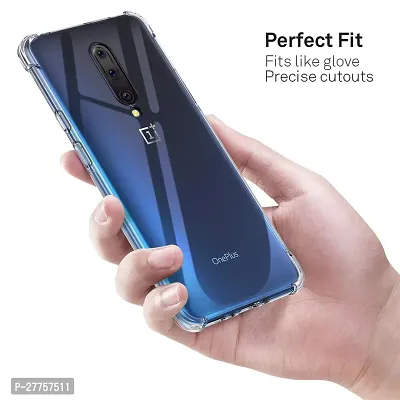 RichCell Soft Silicone|Perfect Fitting Hybrid Edge to Edge Side Protection Transparent Back Cover for OnePlus 7 Pro-thumb2