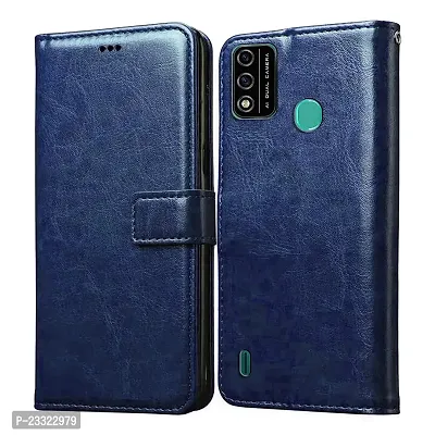 Rich Cell Shockproof Vintage Flip Back Cover For Itel A48 - Blue-thumb0