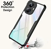 Rich Cell Shockproof Crystal Clear Eagle Back Cover With 360 Protection for Realme 10 Pro Plus - Black-thumb2