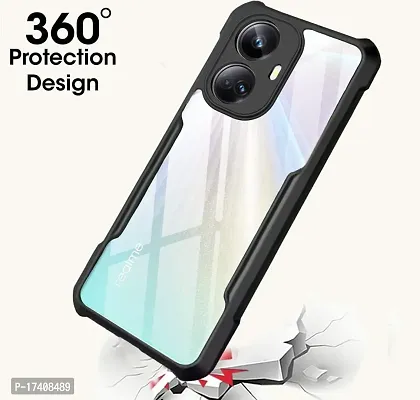 Rich Cell Shockproof Crystal Clear Eagle Back Cover With 360 Protection for Realme 10 Pro Plus - Black-thumb3