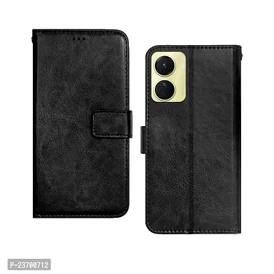 Rich Cell Shockproof Vintage Flip Back Cover For Asus Zenfon Max Pro M2 Black-thumb0