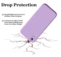 Cute Click Soft Silicone Slim Matte Liquid Silicone TPU | Shockproof Slim Back Cover Case for Redmi 9A  - Purple-thumb2