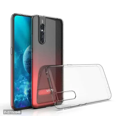 Rich Cell Soft Silicone|Perfect Fitting Hybrid Edge to Edge Side Protection Transparent Back Cover for Vivo V15 Pro-thumb0