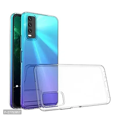 Rich Cell Soft Silicone|Perfect Fitting Hybrid Edge to Edge Side Protection Transparent Back Cover for Vivo Y20-thumb0