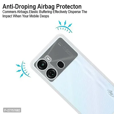 RichCell Soft Silicone|Perfect Fitting Hybrid Edge to Edge Side Protection Transparent Back Cover for Itel P40-thumb3