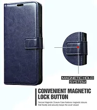 Rich Cell Shockproof Vintage Flip Back Cover For Motorola Moto C Plus - Blue-thumb3