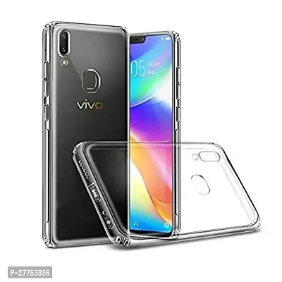 Rich Cell Soft Silicone|Perfect Fitting Hybrid Edge to Edge Side Protection Transparent Back Cover for Vivo V9-thumb0