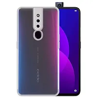 RichCell Soft Silicone|Perfect Fitting Hybrid Edge to Edge Side Protection Transparent Back Cover for Oppo F11 Pro-thumb1