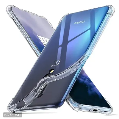 RichCell Soft Silicone|Perfect Fitting Hybrid Edge to Edge Side Protection Transparent Back Cover for OnePlus 7 Pro