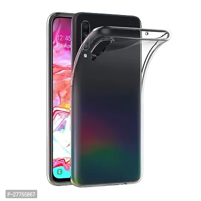 RichCell Soft Silicone|Perfect Fitting Hybrid Edge to Edge Side Protection Transparent Back Cover for Samsung A70|A70s-thumb0