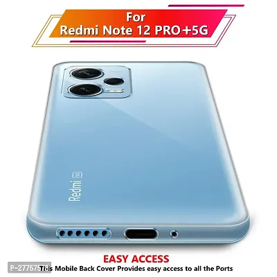 RichCell Soft Silicone|Perfect Fitting Hybrid Edge to Edge Side Protection Transparent Back Cover for Redmi Note 12 Pro Plus 5G-thumb3