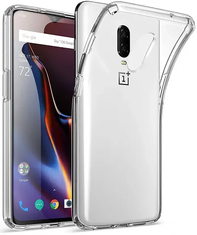 BAI AND KAKA? Exlusive Silicon [Bumper] Transparent with Shockproof Slim Back Cover Case For Oneplus 7 (Transparent)