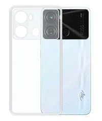 RichCell Soft Silicone|Perfect Fitting Hybrid Edge to Edge Side Protection Transparent Back Cover for Itel P40-thumb1